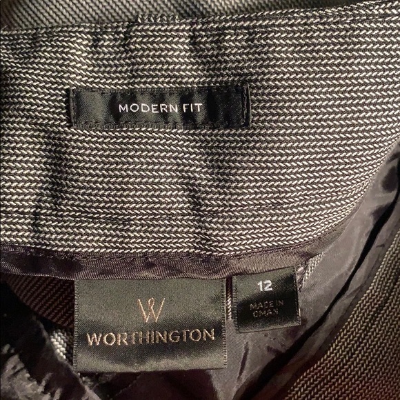 Black and white/grey thread pants - Picture 3 of 4